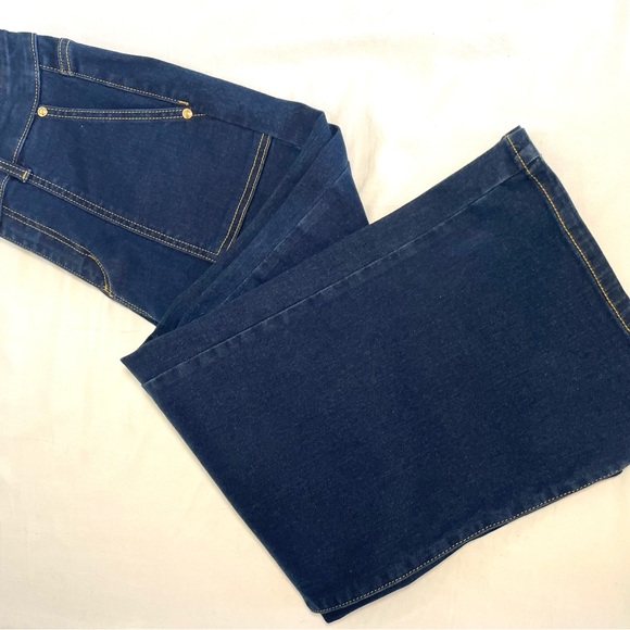 Michael‎ Kors Dark Blue wide Leg Jeans - Picture 1 of 6